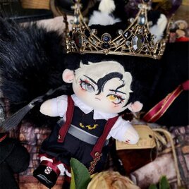 金棘 無属性 ぬいぐるみ 20cm 着せ替えぬいぐるみ 黒髪バイカラー目男の子 着せ替え人形 綿人形 コットンドール