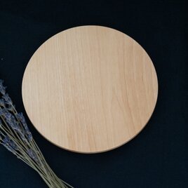 木の和菓子皿「moon」桜無垢材の画像