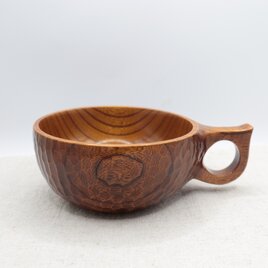 拭き漆のスープカップ【送料無料】の画像