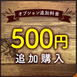 【オプション料金】 ¥500 追加購入専用ページの画像