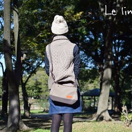 倉敷帆布の2wayバッグ《ﾀﾞﾌﾞﾙﾌﾀﾞｽﾅｰ》　はいいろ