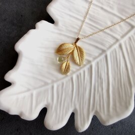 【限定数】天然石のネックレス ■ 14KGF ■ レモンの雫