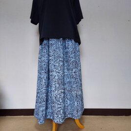 ■　古布　リメイク夏用ギャザースカートの画像