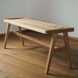 【展示品セール 40%OFF】オニグルミのベンチ　国産クルミ材