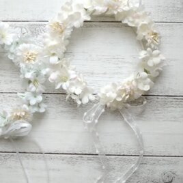 「花冠」ブライスドール用　ホワイト（オーダーメイド可）の画像