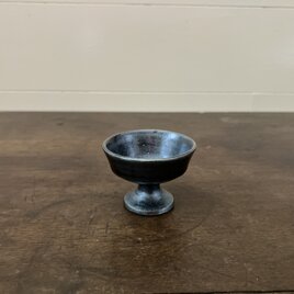 仏具　鉄サビ釉　仏飯器