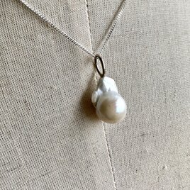 Tiny Oyster Pearl Necklace -Silver925