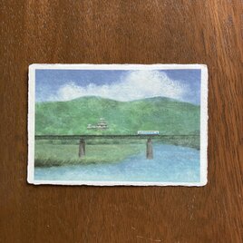 和紙の絵葉書【夏の大洲城】特集掲載作品の画像