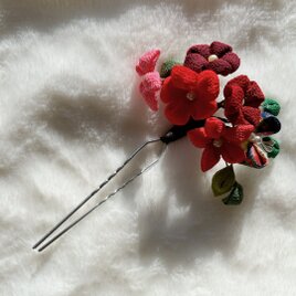 シックな花 コーム型 かんざし | iichi 日々の暮らしを心地よく