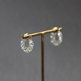 タティングレース 小花ピアス ホワイト | iichi 日々の暮らしを