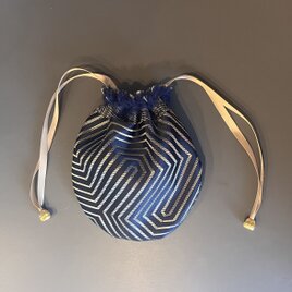 JQ巾着pouch(幾何学）の画像