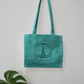 エッフェル塔　刺繍バッグの画像