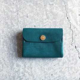 ONE LEATHER MINI WALLET TURQUOISE LIMITEDの画像