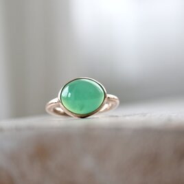 K10[オーストラリアの新緑chrysoprase]ringの画像