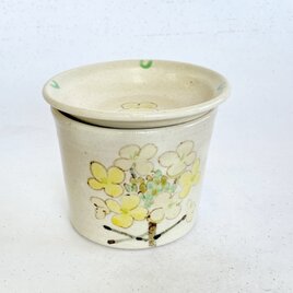 鉄絵蕎麦猪口揃え「菜の花」