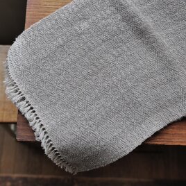 手織りリネンストール