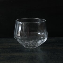 吹きガラスのグラス　六角の画像