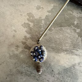 原始　かんざし　茶