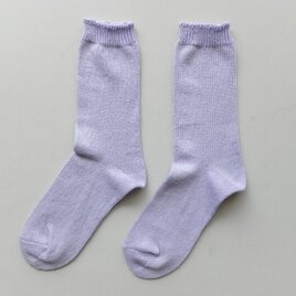 リネンニット ソックス（グレイッシュパープル）22-24cmの画像