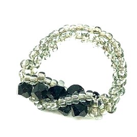 スパイラルビーズリング