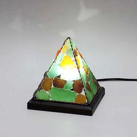シーグラスのランプ　ピラミッドランプSー51の画像