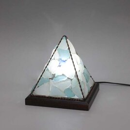 シーグラスのランプ　ピラミッドランプSー53の画像