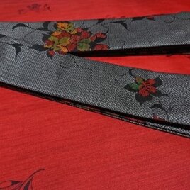 創作帯☆居合帯・半纏帯 リバーシブル大島風 巾約7cm
