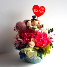 プリザーブドフラワー結婚祝い　・記念日・の画像