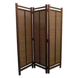 間仕切り パーテーション #衝立 ドット柄編み 天然竹 メープル無垢材 木地色 間仕切り パーテーション #衝立 ドット柄編み 天然竹 メープル