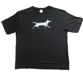 シルクスクリーンプリントTシャツ（black/dog)の画像