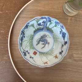 凛々しい麒麟のなます皿の画像