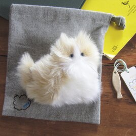 受注制作 >> PEPOSO: furry animals "cat" ねこ / ハチワレ 白×クリームの画像
