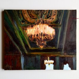 原画「シャンデリア　B」F8・油彩の画像