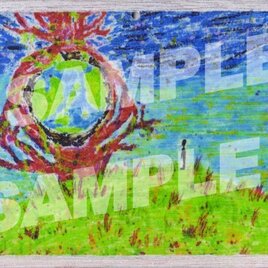 木のポストカード『地球の木』の画像