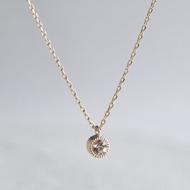 K10 Morganite birthstone necklace [P033K10(MN)]の画像