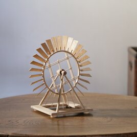 かぜしらす・木の風車（組子細工）