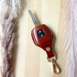 【選べる革とステッチと金具】 スマートキーケース キーカバー トヨタ 本革 革製 A00491の画像
