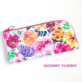 L字ファスナー長財布  Multi Flower ＊463＊