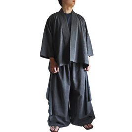 ジョムトン手織り綿翼付きデザインパンツスーツ（DFS-043-01)の画像