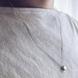 cube necklace②【silver925】の画像