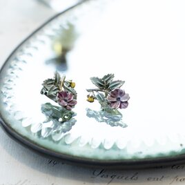 Lavender flower earringの画像