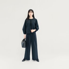 カジュアルOKなフォーマル ジャケット＋パンツ スーツセット 黒 ●SHANNON-NIGHT●の画像