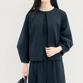 カジュアル・フォーマル2WAY 大人の上質ジャケット単品 黒 ●SHANNON-NIGHT-JACKET●