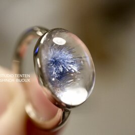 K10WG[深海庭園dumortierite in quartz]ringの画像
