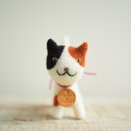 羊毛フェルト みけねこさんの画像