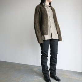 【new】enrica cashemere shaggy knit / khakiの画像