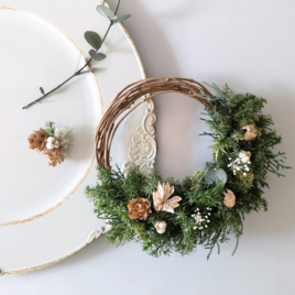 森の木の実のリース（鮮やかver.） ドライフラワー 秋冬のコピー