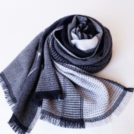 手織りカシミヤ100%ストール【紋華＊01】