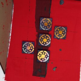 からかみブローチ「スターゲート」　star gate