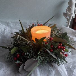 candle  wreath○受注製作○の画像